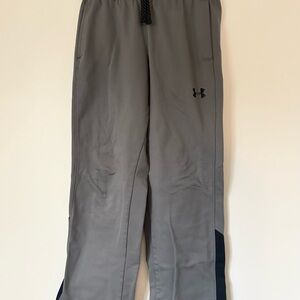 Under Armour boys Gray Joggers with Black Accents
